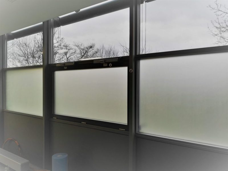 Architektur-Folien Frost-Weiß Fensterfolie badezimmer 4